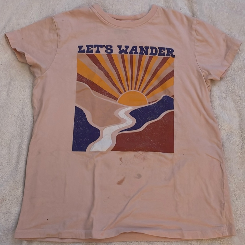 Pink graphic T-shirt, from Target